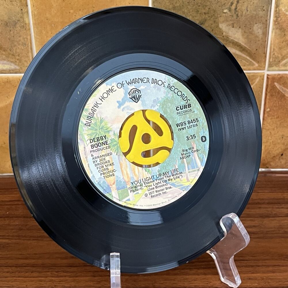Debby Boone You Light Up My Life / Hasta Mañana 45rpm 7" 1977 Warner Bros. 8455